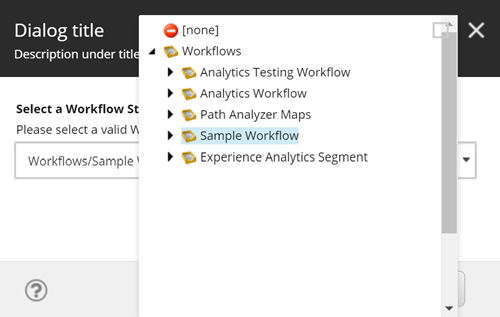 Select the workflow state