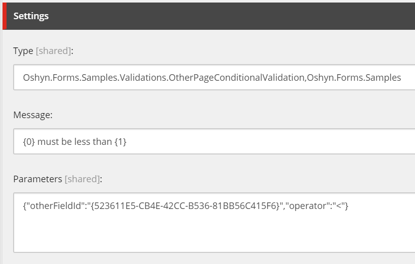 Validation item definition in Sitecore