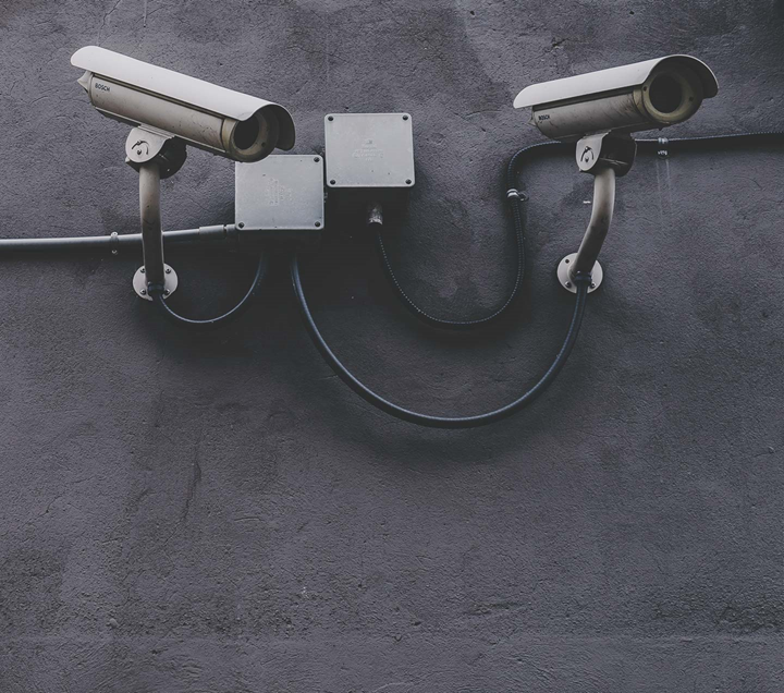 Security cameras representing web application scanning