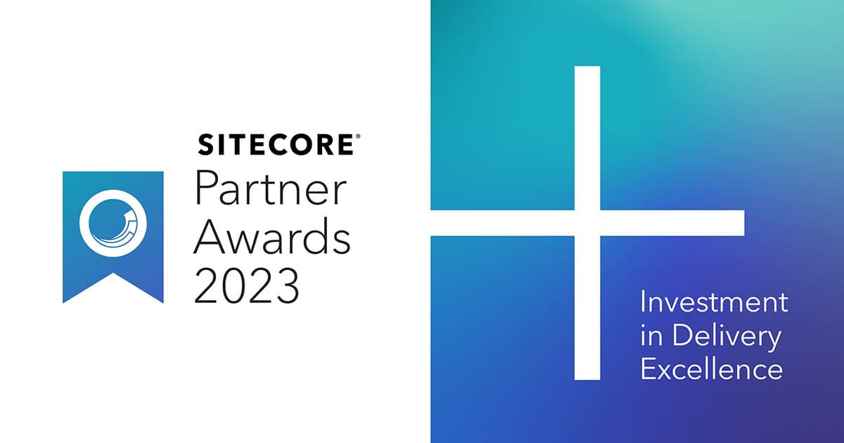 2023 Sitecore Partner Award - Investment in Delivery Excellence