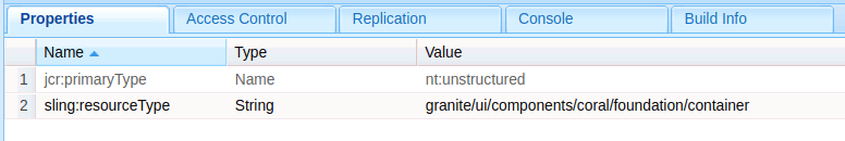 Configure the column node