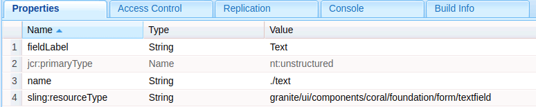 Configure the text node