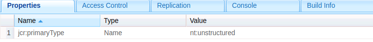 Configure the items node