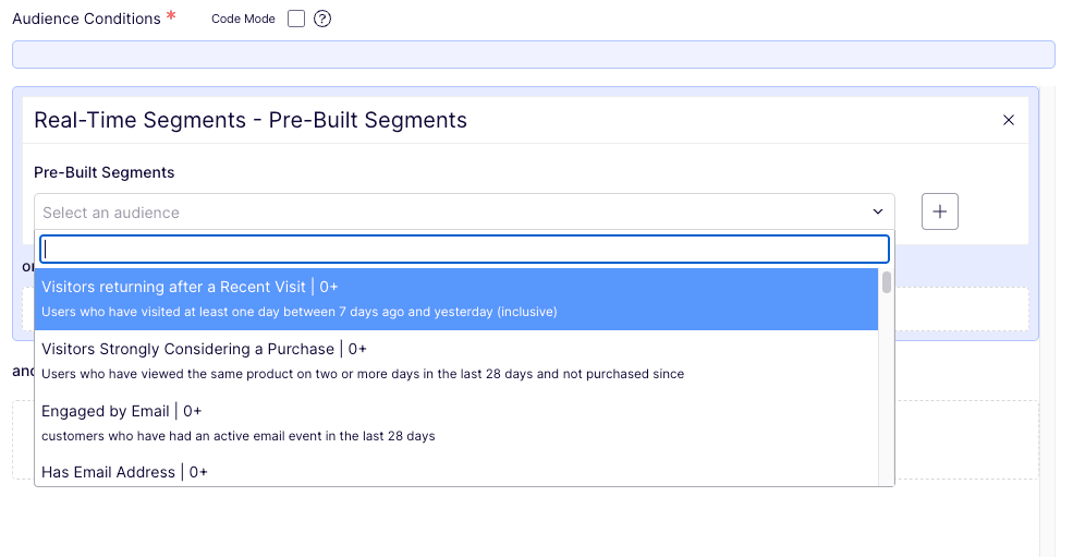 Real-time Segments ODP