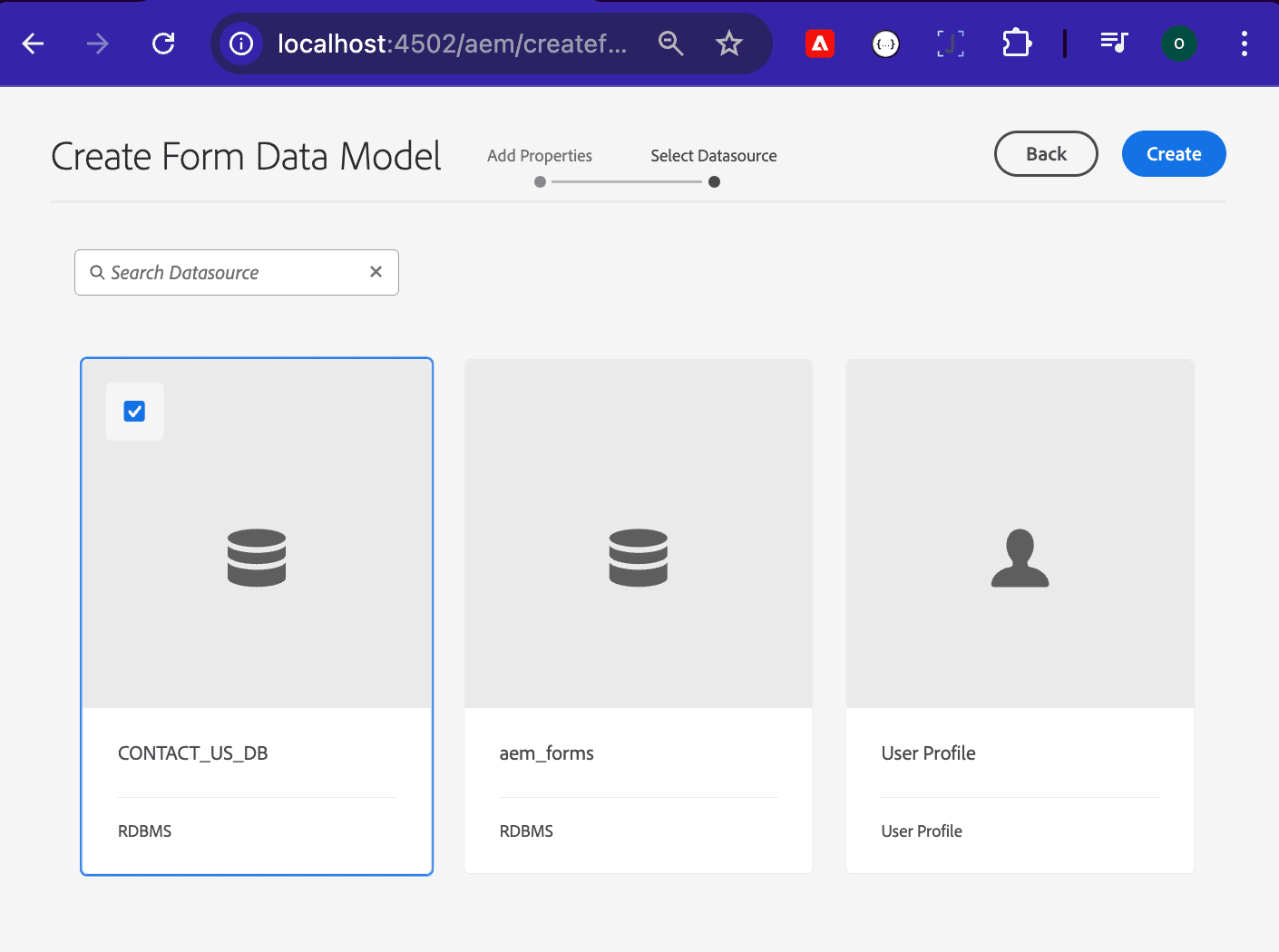 Select Data Source