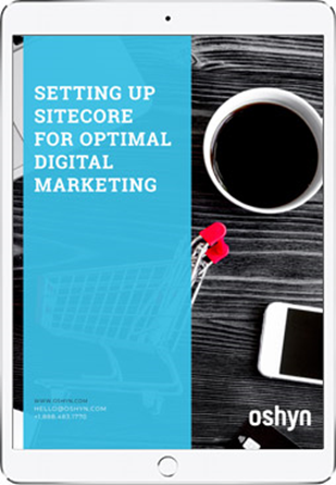 Setting Up Sitecore for Optimal Digital Marketing ebook cover on iPad