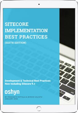 Sitecore Implementation Best Practices ebook on iPad