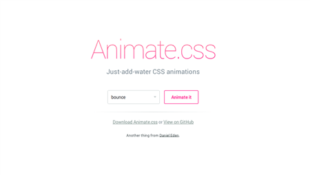 Animate CSS website