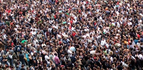 Photo of dense crowd