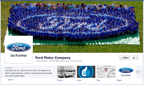 Ford's Facebook profile