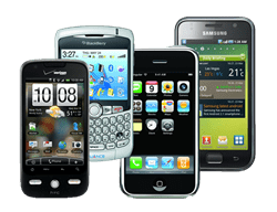 Different smartphones models